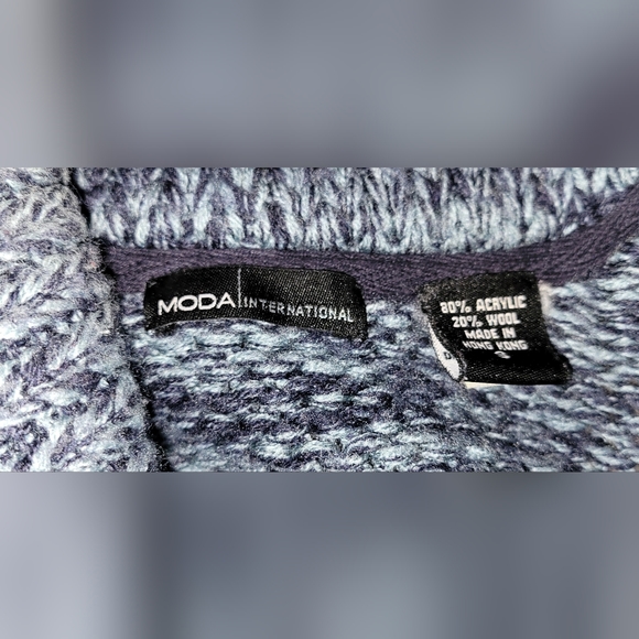 Moda International 90s/Y2K Vintage Knit Cardigan Sweater size small - Picture 3 of 4